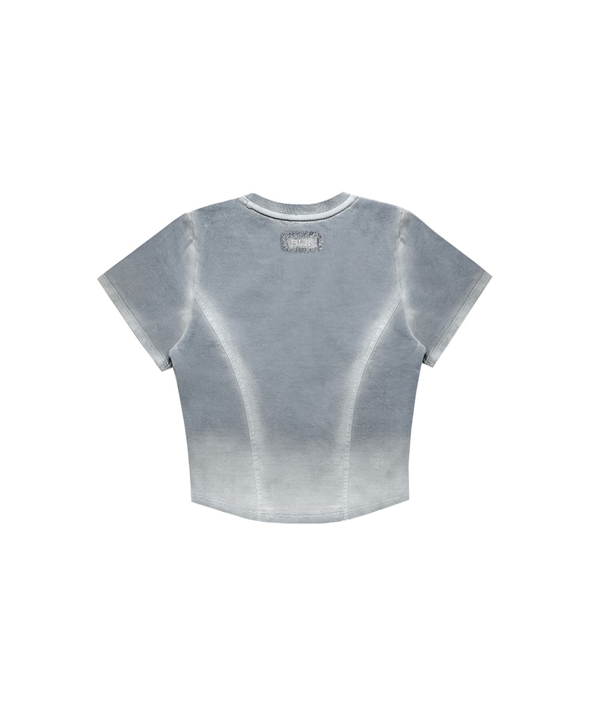 비엘알(BLR) Bleached Triangle Gradation Washing T-shirts