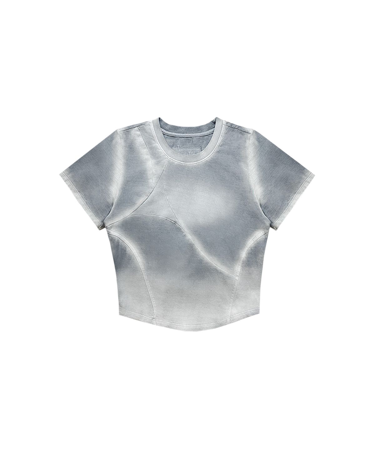 비엘알(BLR) Bleached Triangle Gradation Washing T-shirts