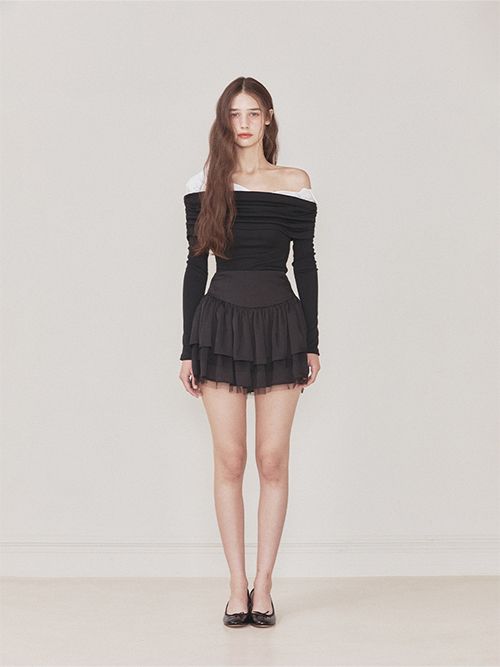 トップス NotYourRose Lily top black MUSINSA公式 | NOT YOUR ROSE Lily Top (Black)