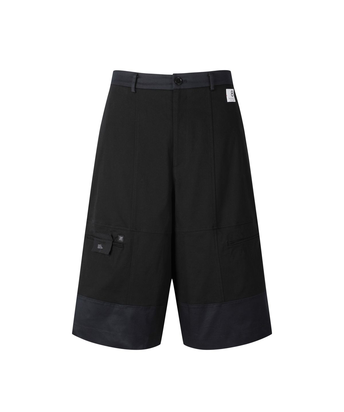 래코드(RECODE) Woven Patch Midi Pants_RKPAA24619BKX
