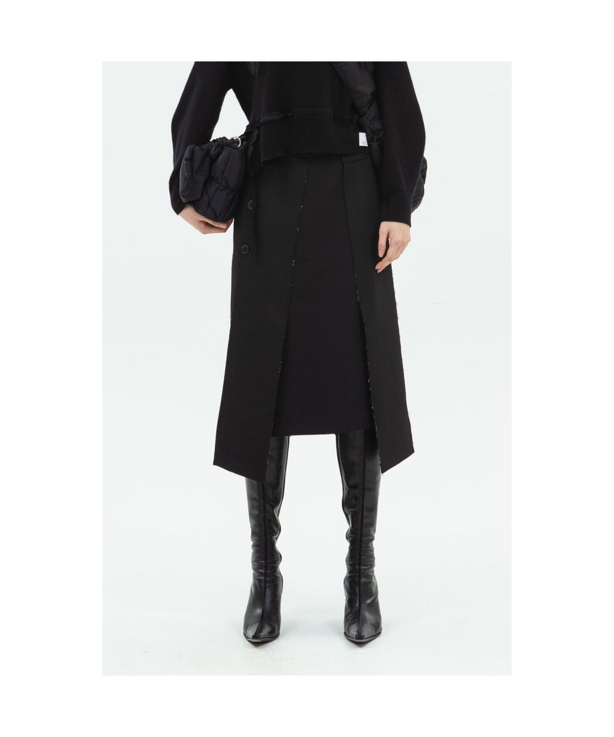 래코드(RECODE) Jacket Lining Skirt_RQKAA24533BKX