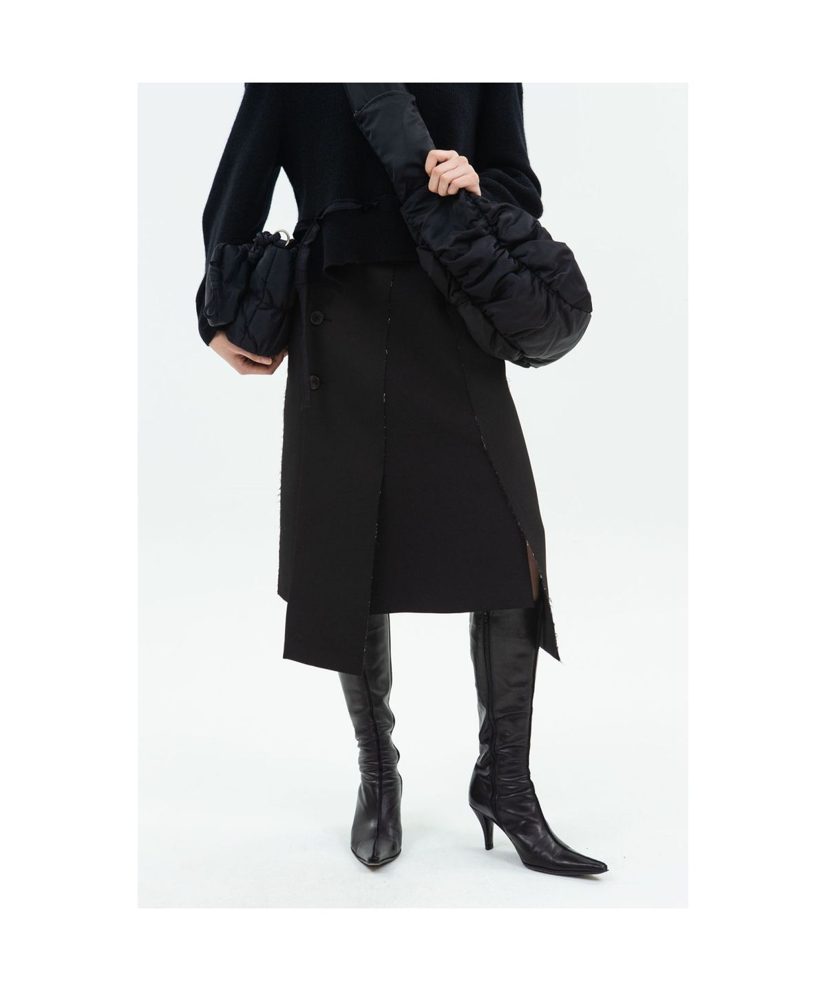 래코드(RECODE) Jacket Lining Skirt_RQKAA24533BKX