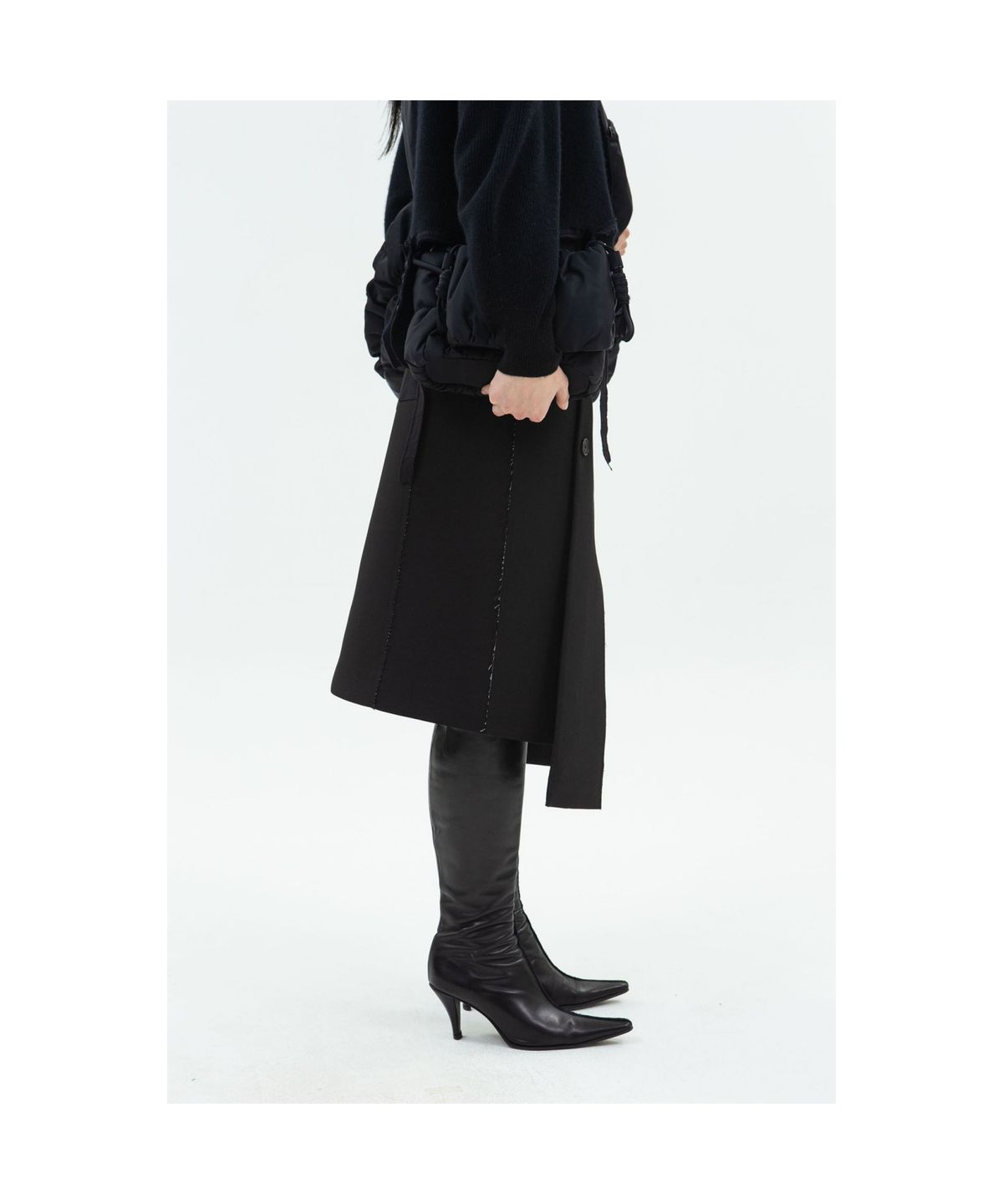 래코드(RECODE) Jacket Lining Skirt_RQKAA24533BKX