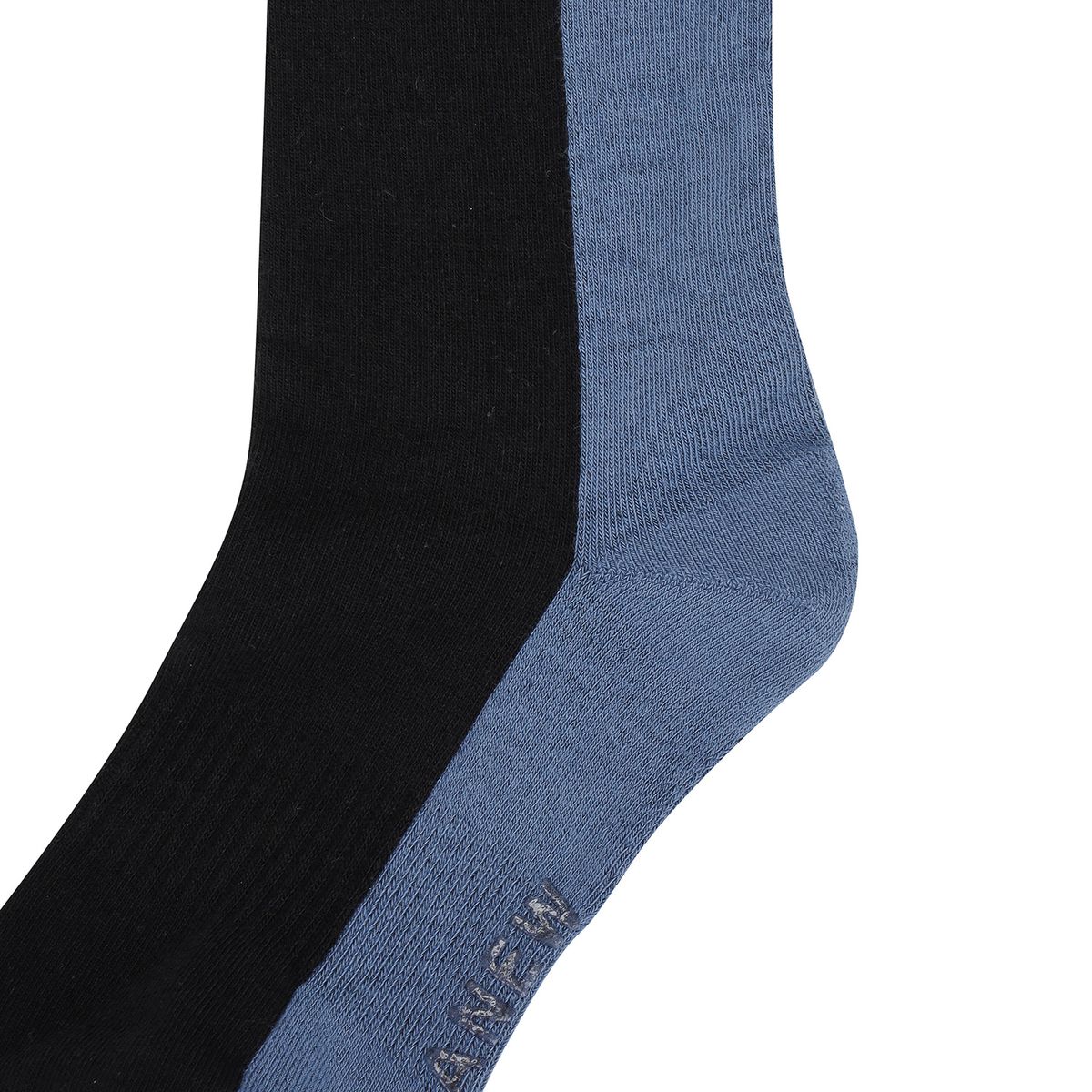 어뉴골프(ANEW GOLF) (W) COLOR BLOCK OVER KNEE SOCKS_BK