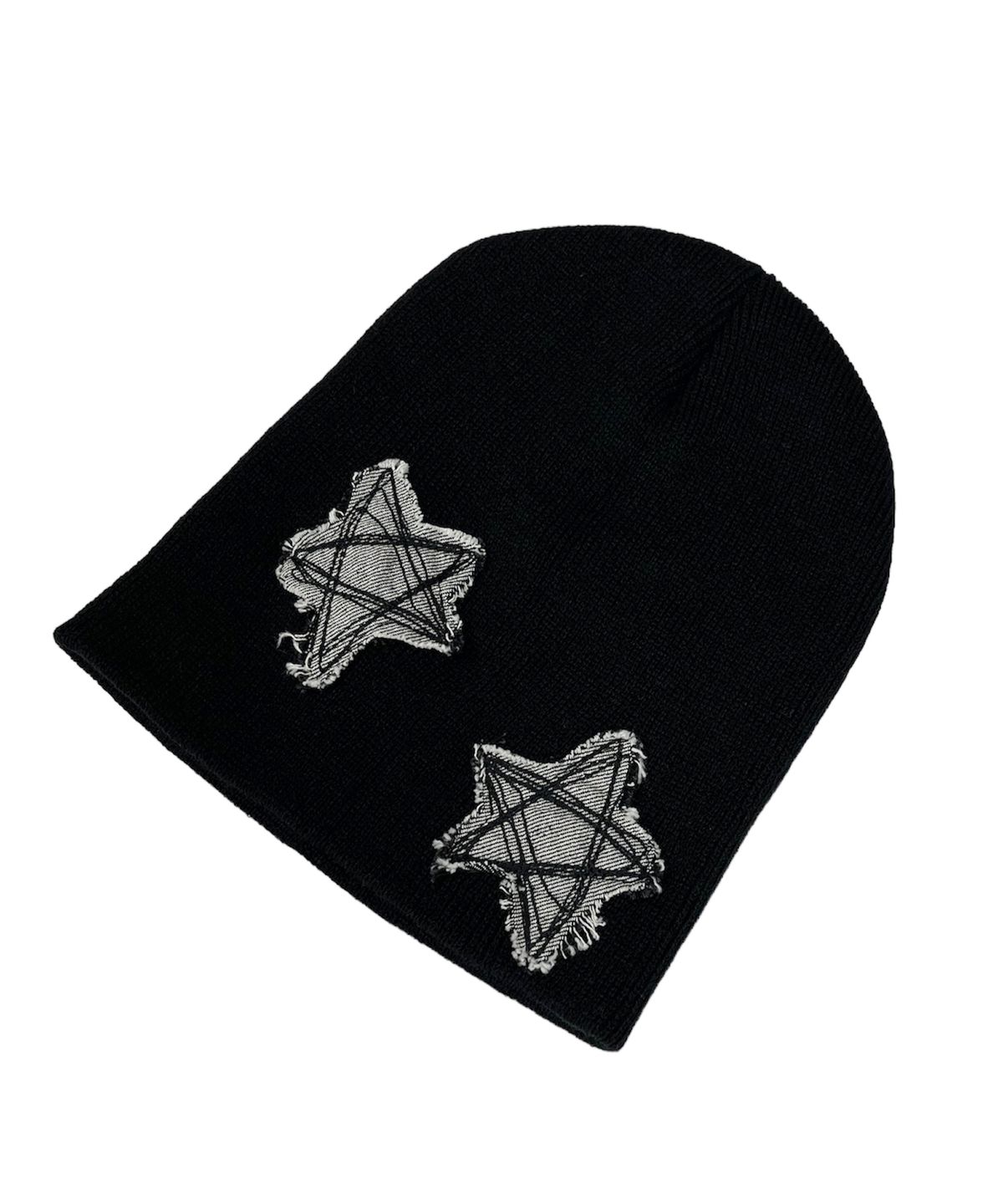 스케이터락(SK8ER ROCK) Doodle Star Beanie ((black*denim))