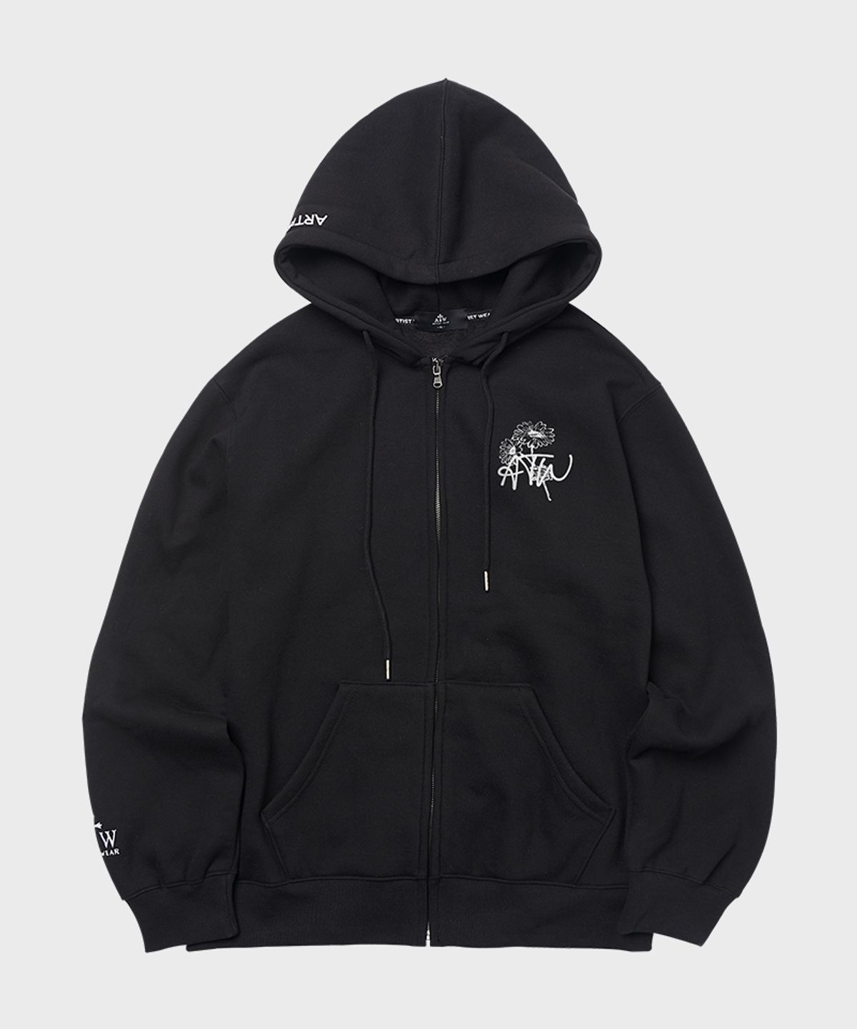 아티스트웨어(ARTISTWEAR) [ATW] 스컬플라워 후드집업