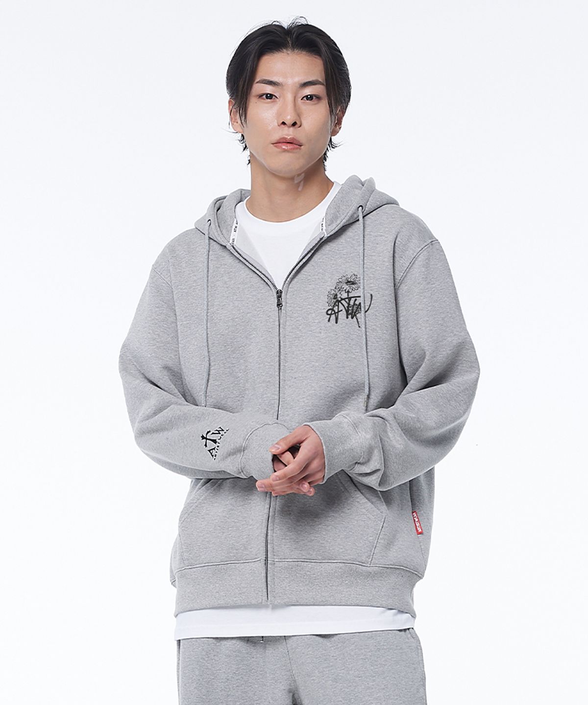 아티스트웨어(ARTISTWEAR) [ATW] 스컬플라워 후드집업