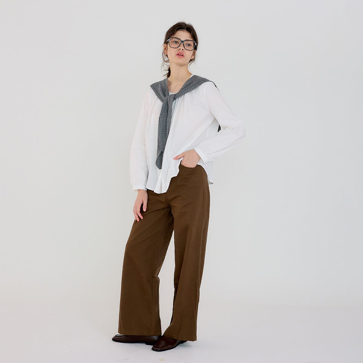 에이앤레이(AEIREI) AR_Autumn shawl shirt_3color