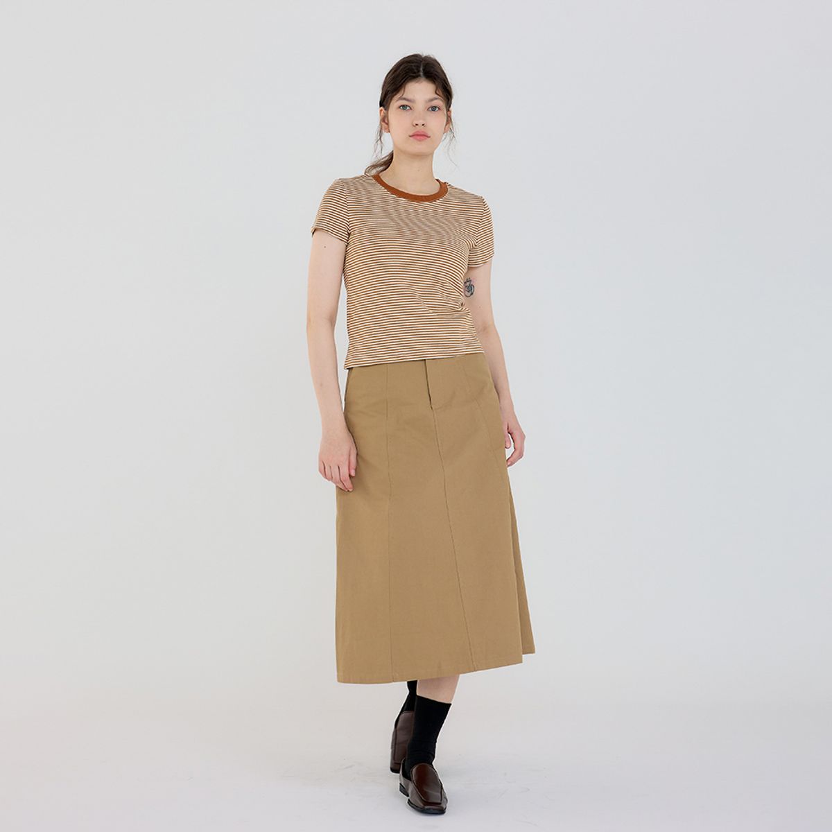 에이앤레이(AEIREI) AR_Striped contrast top_2color