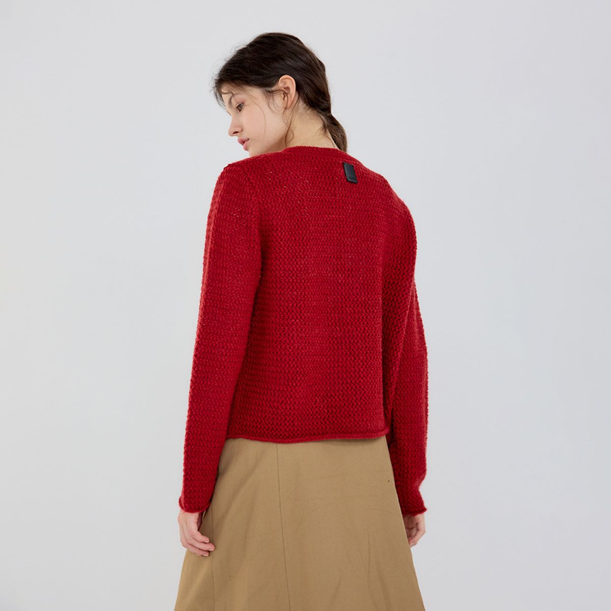 에이앤레이(AEIREI) AR_Round neck wool cardigan_3color