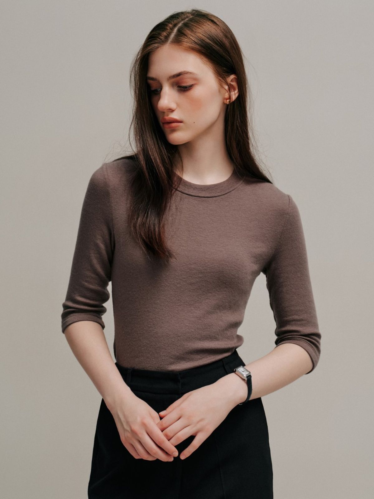 르니나(LENINA) DELPHIN woolen T-shirt_4colors