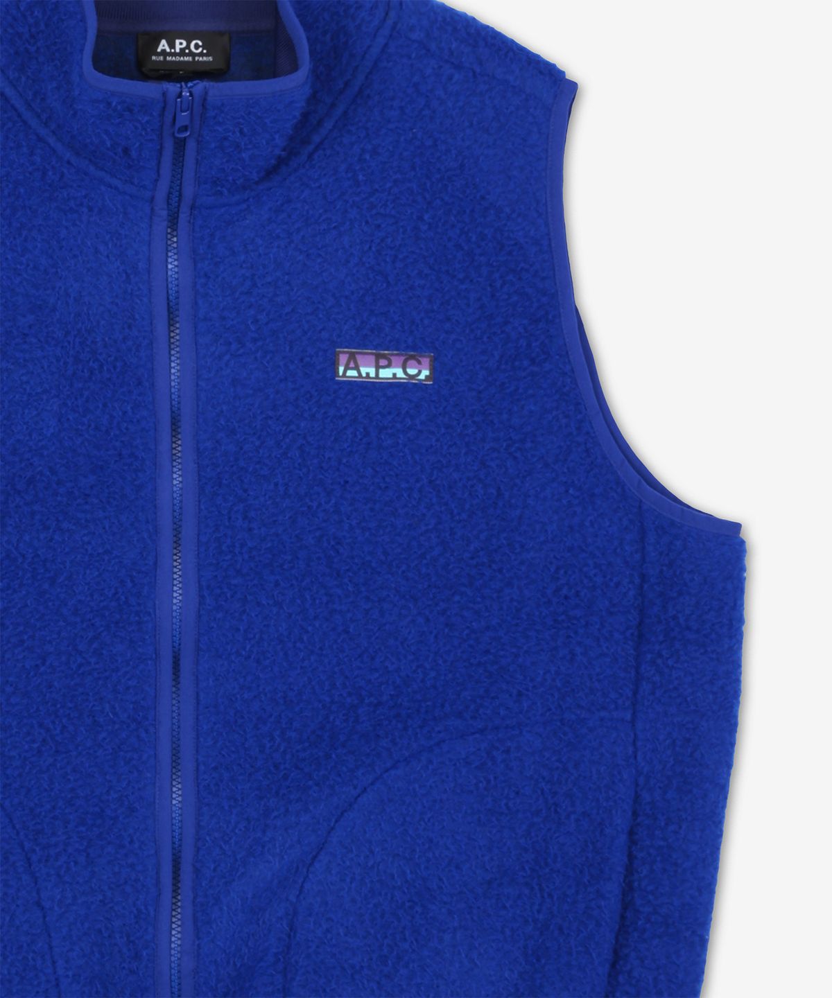 아페쎄(A.P.C.) 세콰이어 후리스 베스트 - 블루 / PSAKAM02983IAA