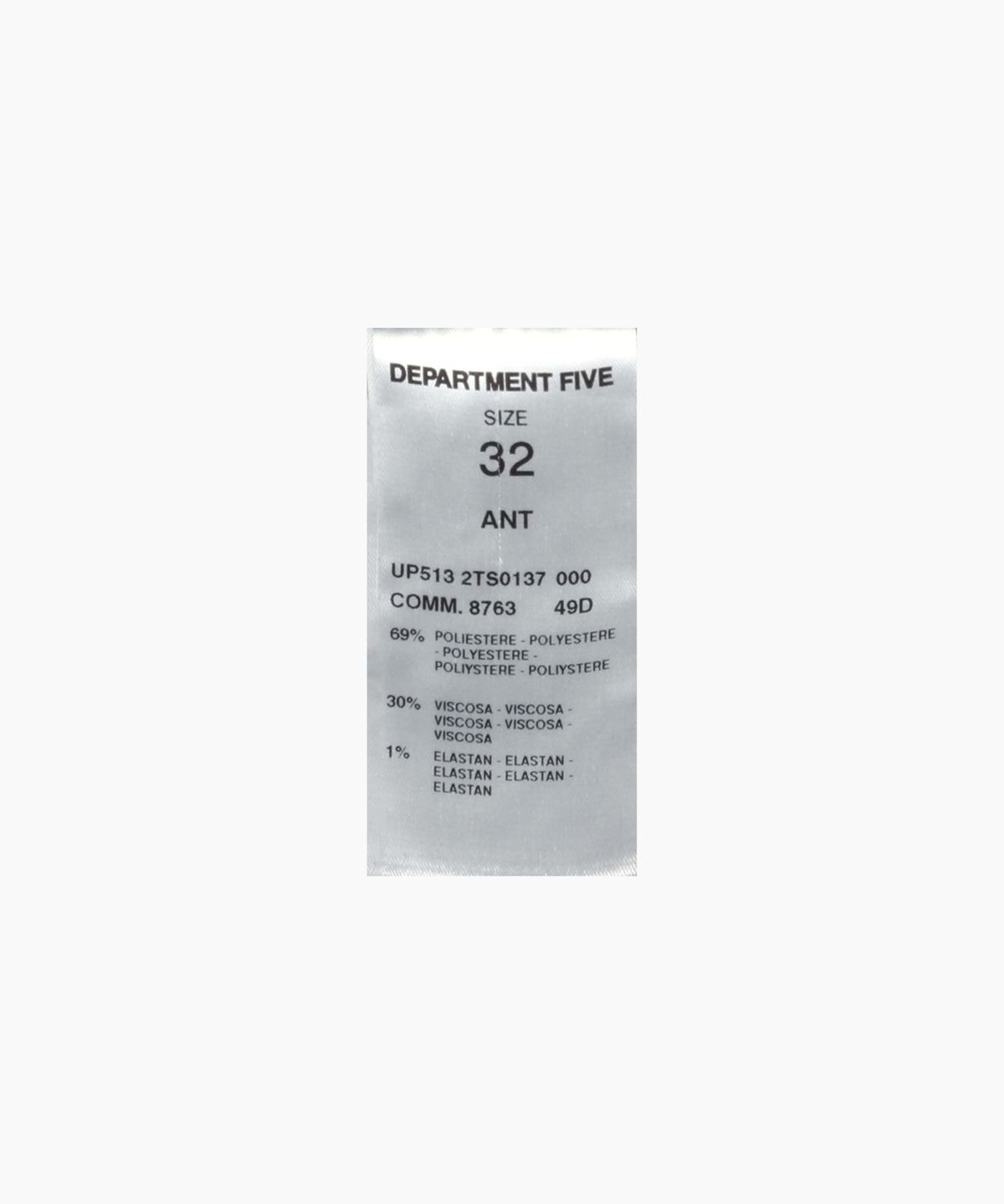 디파트먼트 파이브(DEPARTMENT FIVE) 치노 루즈 팬츠 - 블랙 / UP5132TS0137999