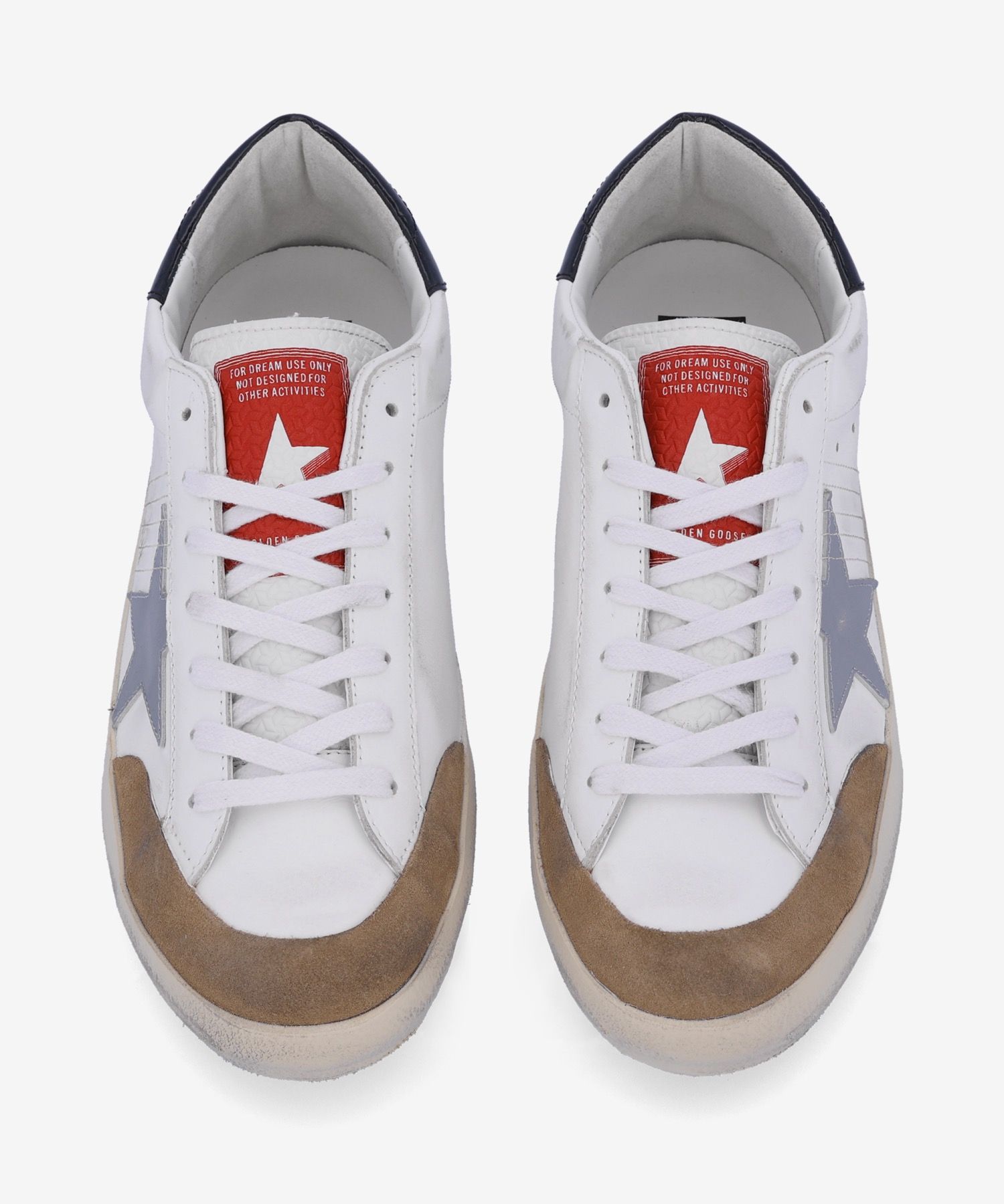 MUSINSA | GOLDEN GOOSE Superstar Blue Tab Sneakers - White