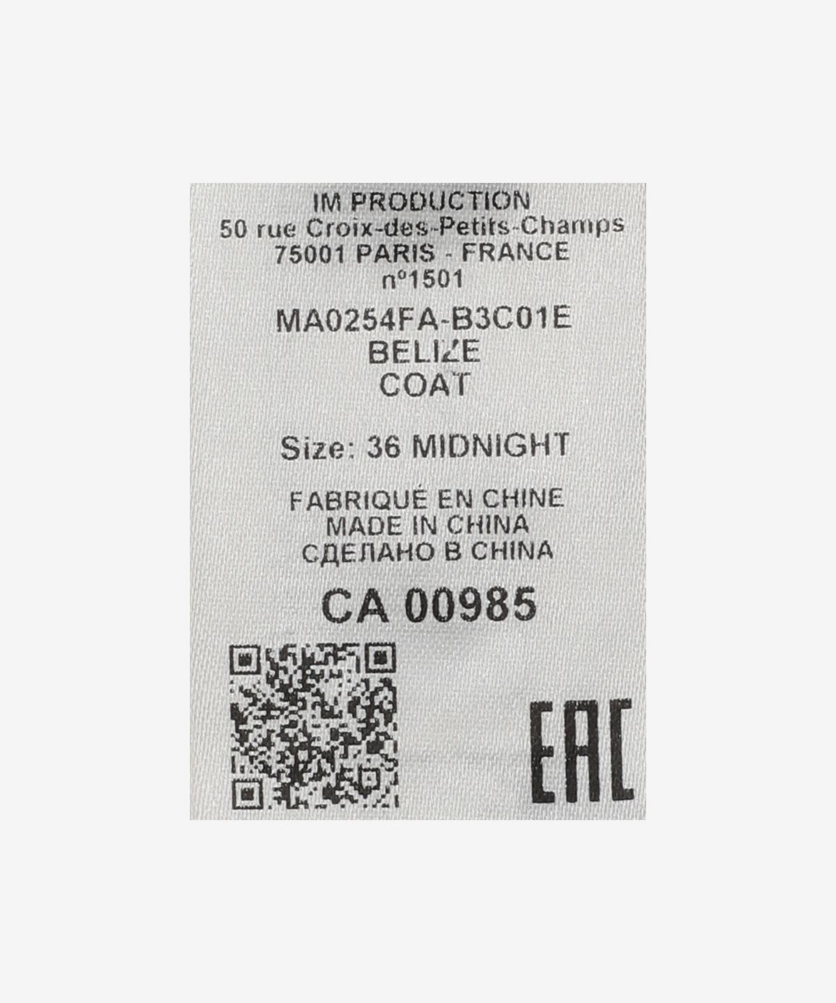 이자벨마랑(ISABEL MARANT) 벨리제 패딩 - 미드나잇 / MA0254FAB3C01E30MI