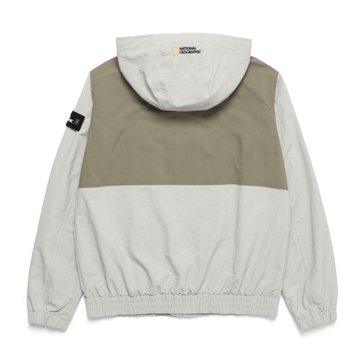 내셔널지오그래픽(NATIONALGEOGRAPHIC) N243UFT060 카프라 바람막이 후드 점퍼 AGATE GREY