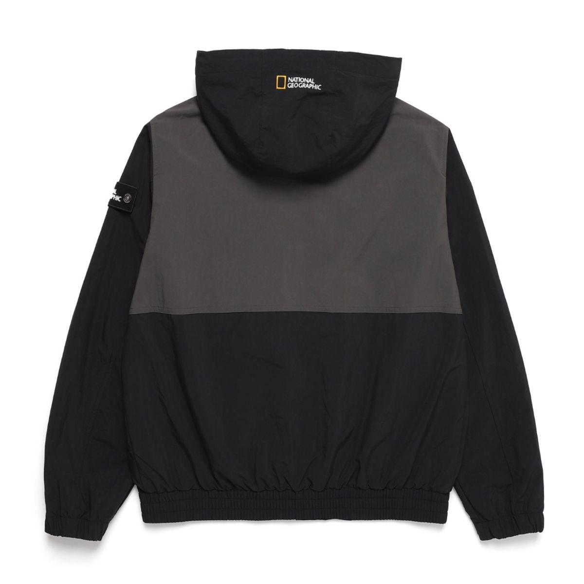 내셔널지오그래픽(NATIONALGEOGRAPHIC) N243UFT060 카프라 바람막이 후드 점퍼 CARBON BLACK
