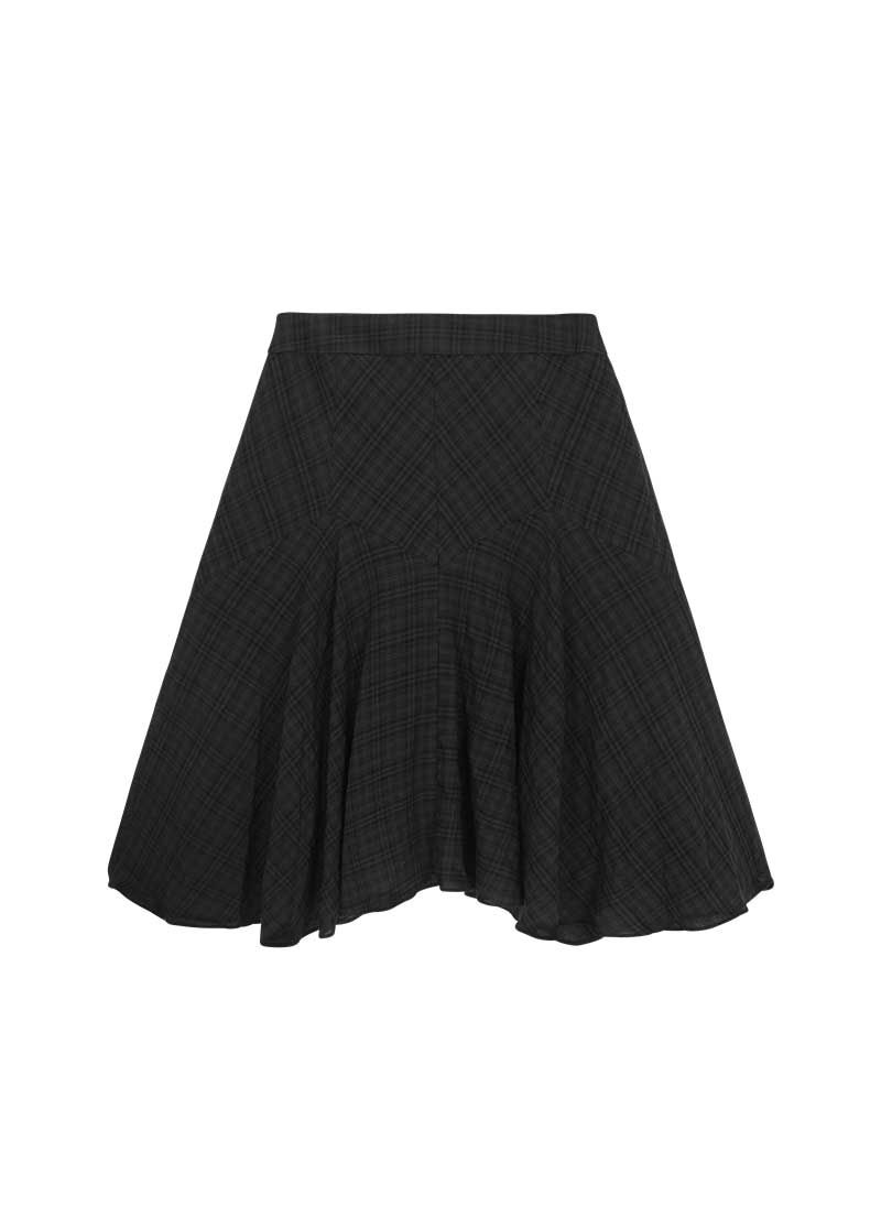 ★as''on★LONDON CHECK MIDI SKIRT / BLACK★正規品/韓国送料込 MUSINSA公式 | ASON LONDON CHECK MIDI SKIRT / BLACK