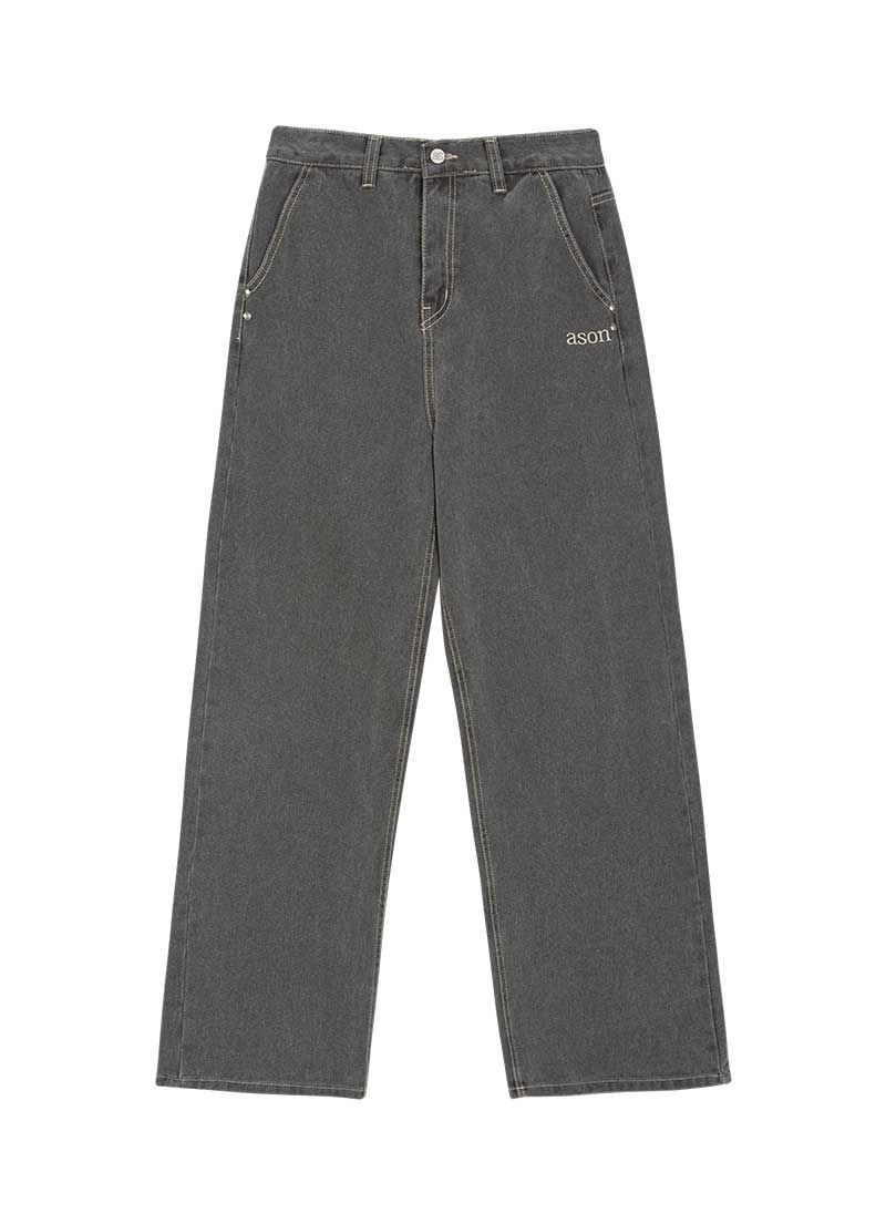MUSINSA | ASON SMOG WIDE PANTS / GRAY