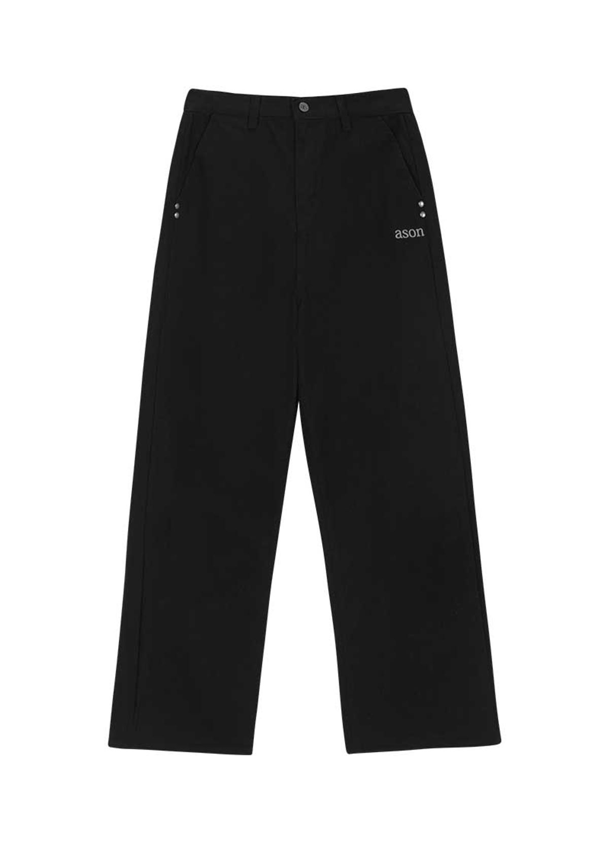 애즈온(ASON) SMOG WIDE PANTS / BLACK