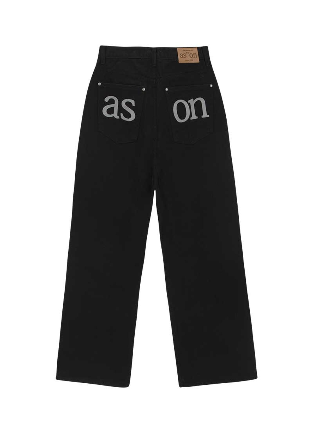 애즈온(ASON) SMOG WIDE PANTS / BLACK