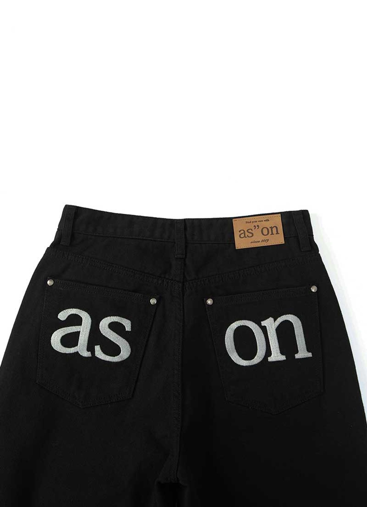 애즈온(ASON) SMOG WIDE PANTS / BLACK