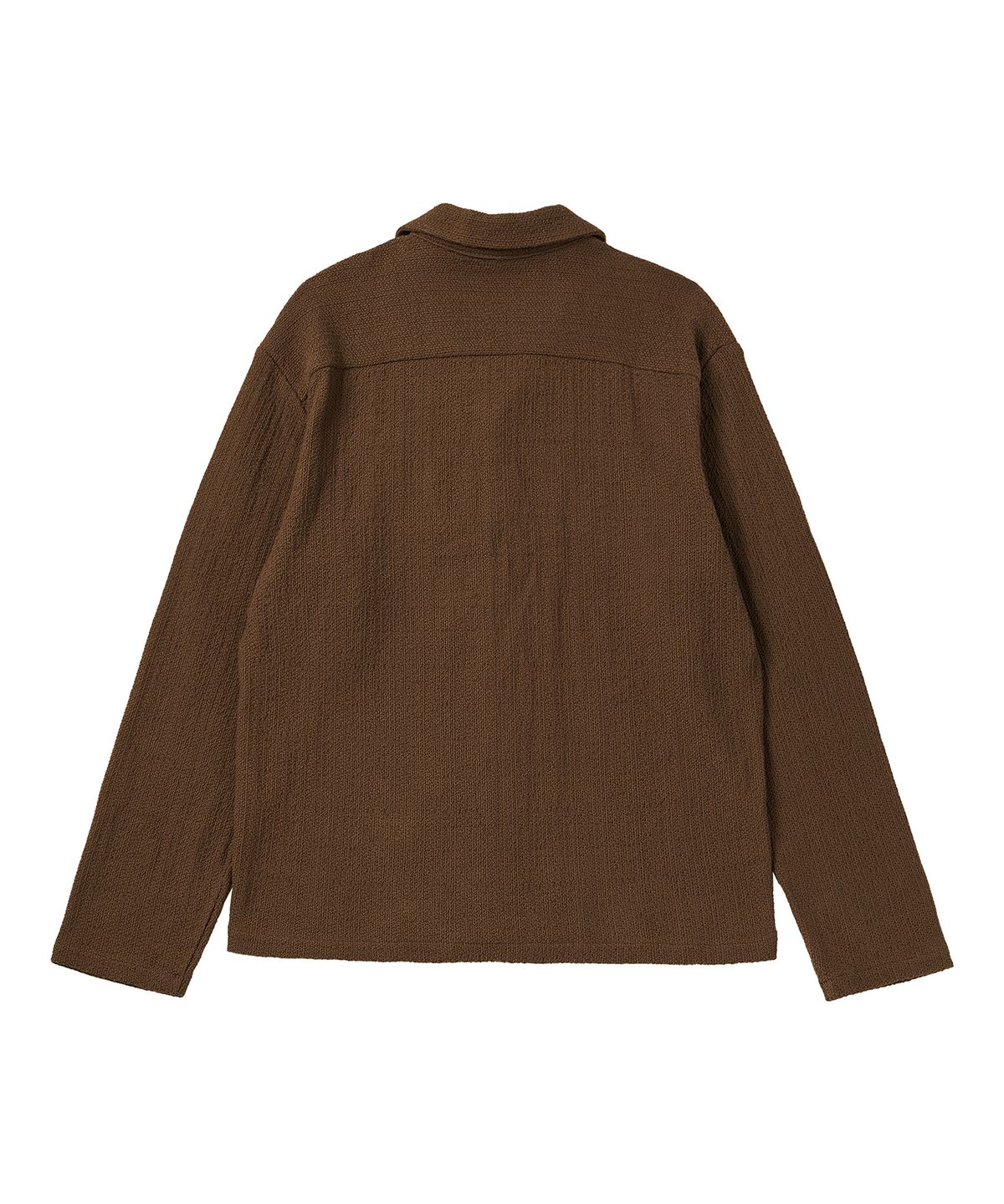 비욘드클로젯(BEYOND CLOSET) [COLLECTION LINE] 빈티지 메달 로고 니트 셔츠 브라운