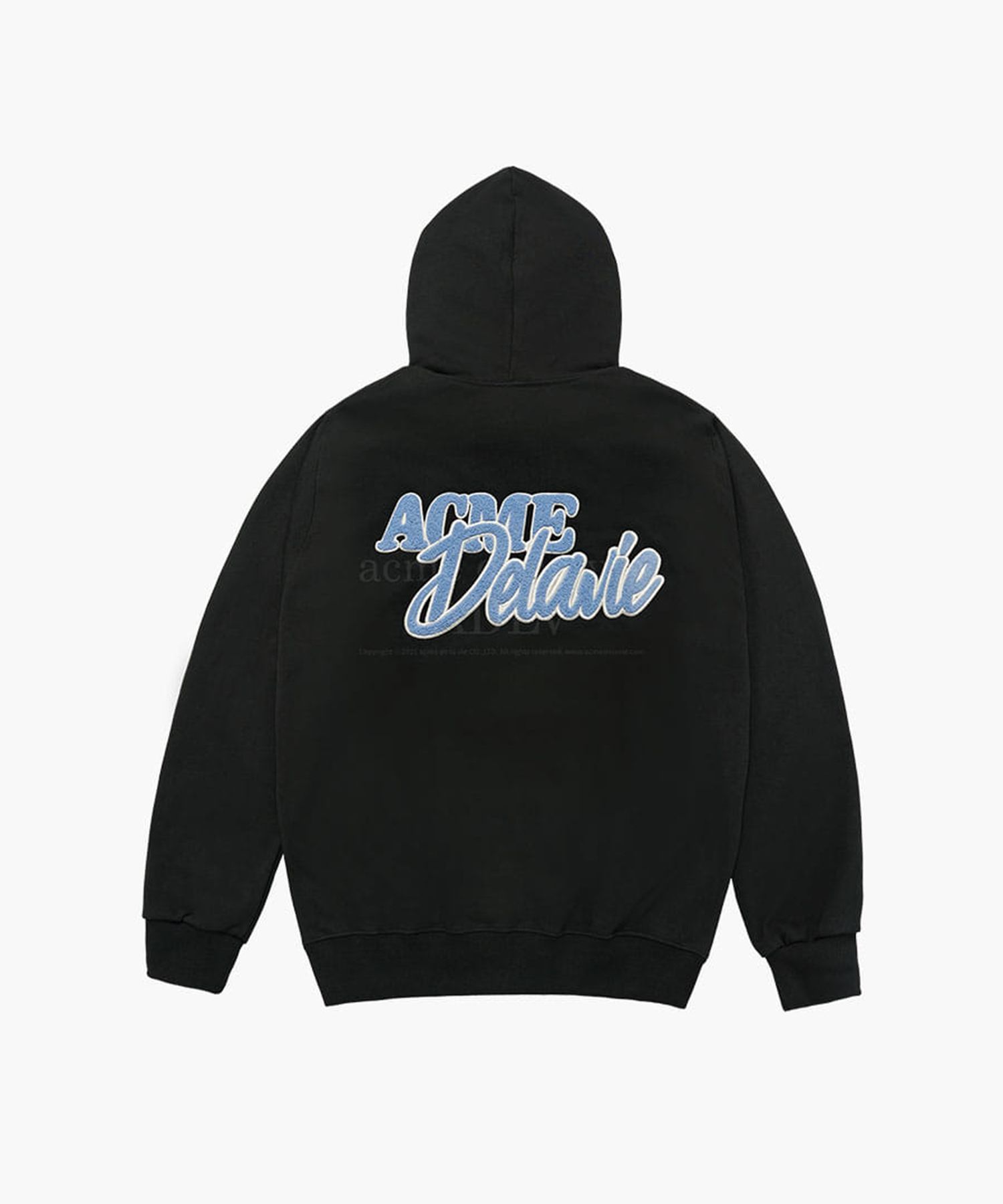 MUSINSA | acmé de la vie ROUND SCRIPT BOUCLE LOGO HOODIE (3