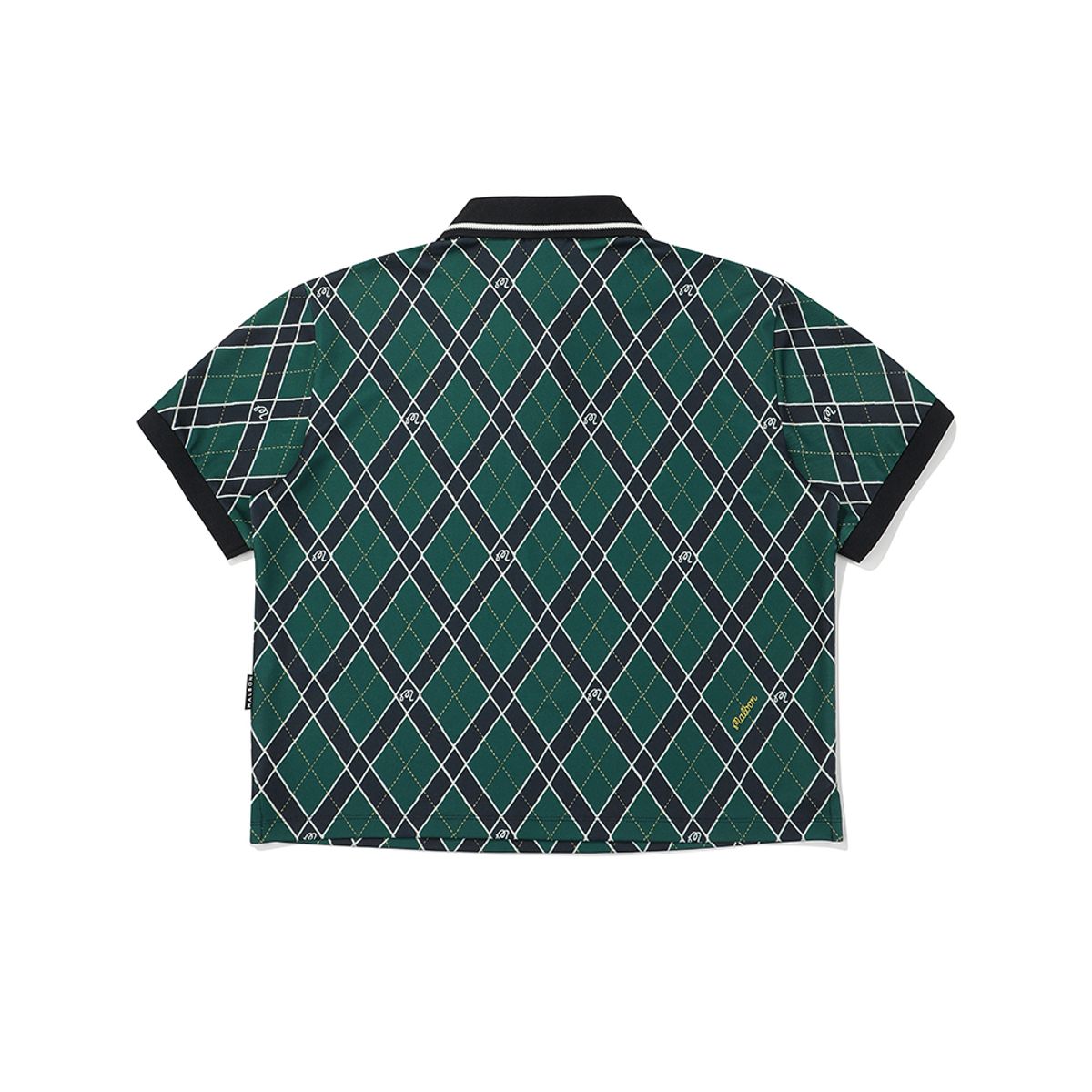말본 골프(MALBON GOLF) 아가일 패턴 폴로 티셔츠 GREEN (WOMAN)