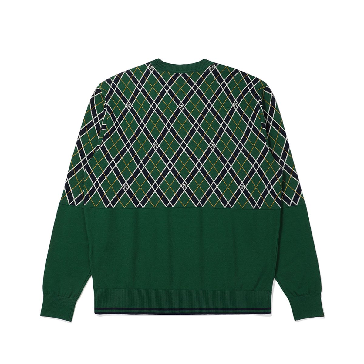 말본 골프(MALBON GOLF) 클래식 패턴 풀오버 스웨터 GREEN (MAN)