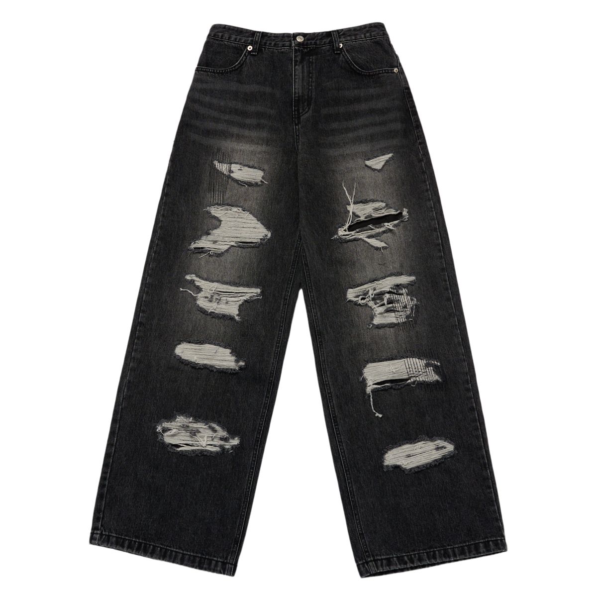 아크메드라비(ACME DE LA VIE) DAMAGE STITCH WASHING DENIM PANTS (2COLOR)