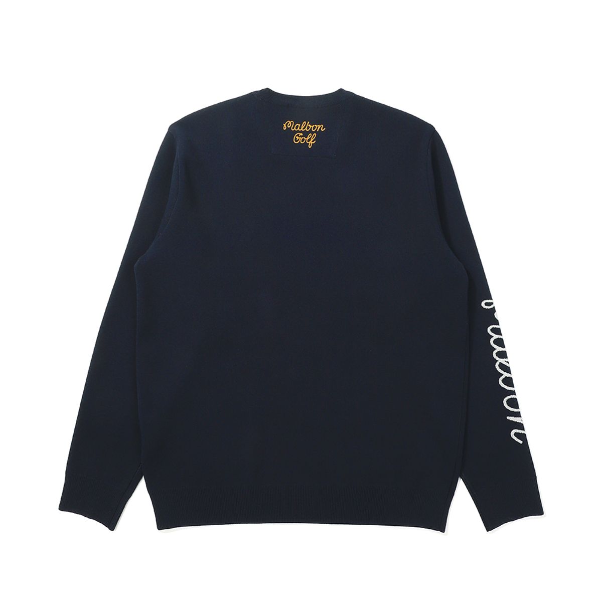 말본 골프(MALBON GOLF) 버킷 포인트 아모사 혼방 풀오버 스웨터 NAVY (MAN)