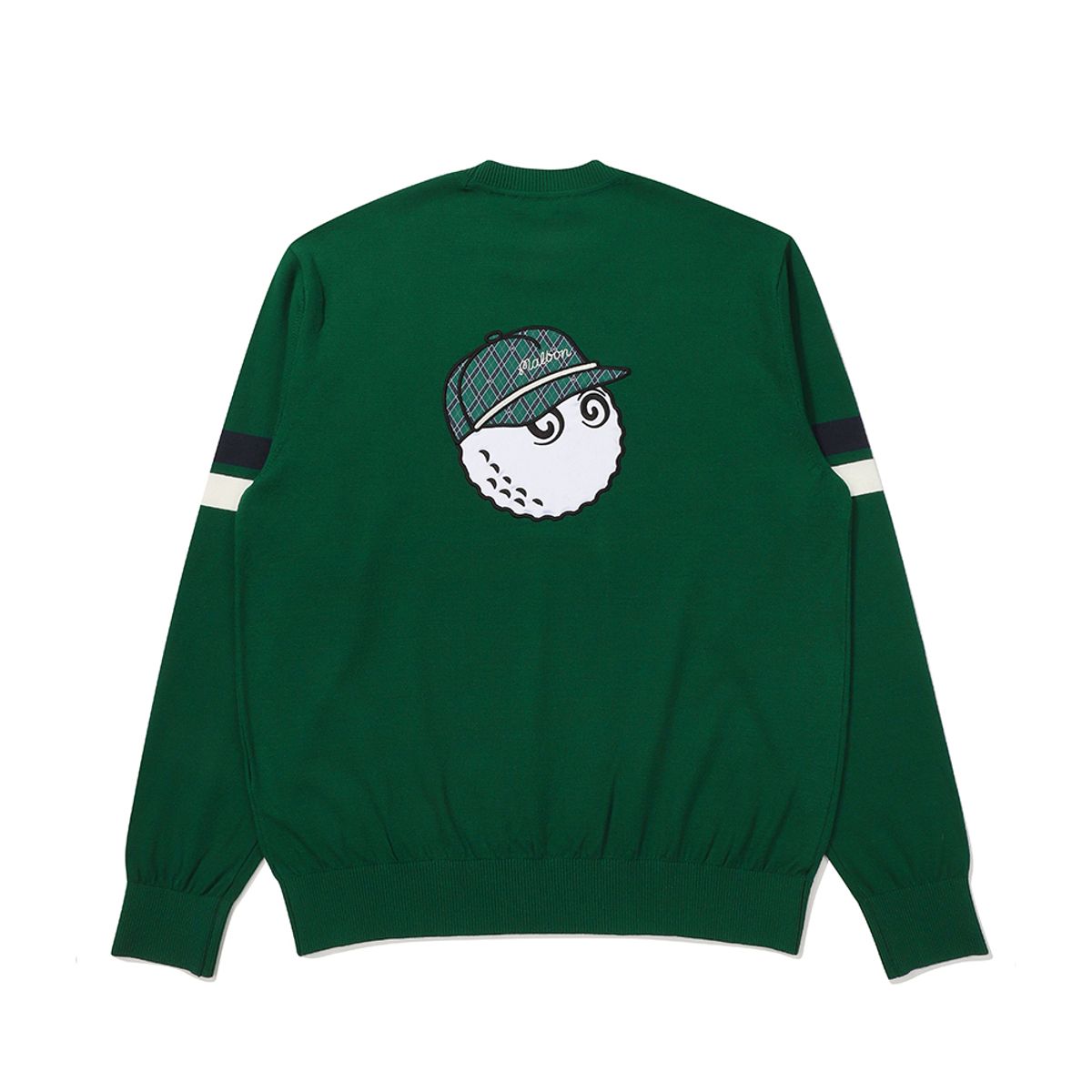 말본 골프(MALBON GOLF) 베이직 버킷 데니 스웨터 GREEN (MAN)