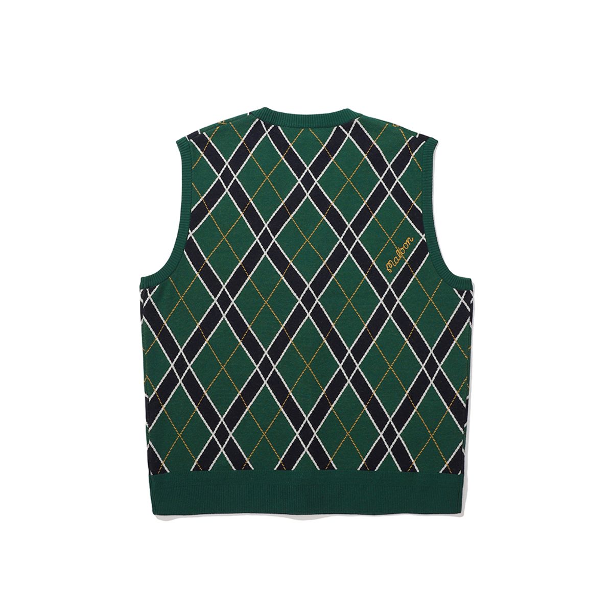 말본 골프(MALBON GOLF) 아가일 패턴 오픈 베스트 GREEN (WOMAN)