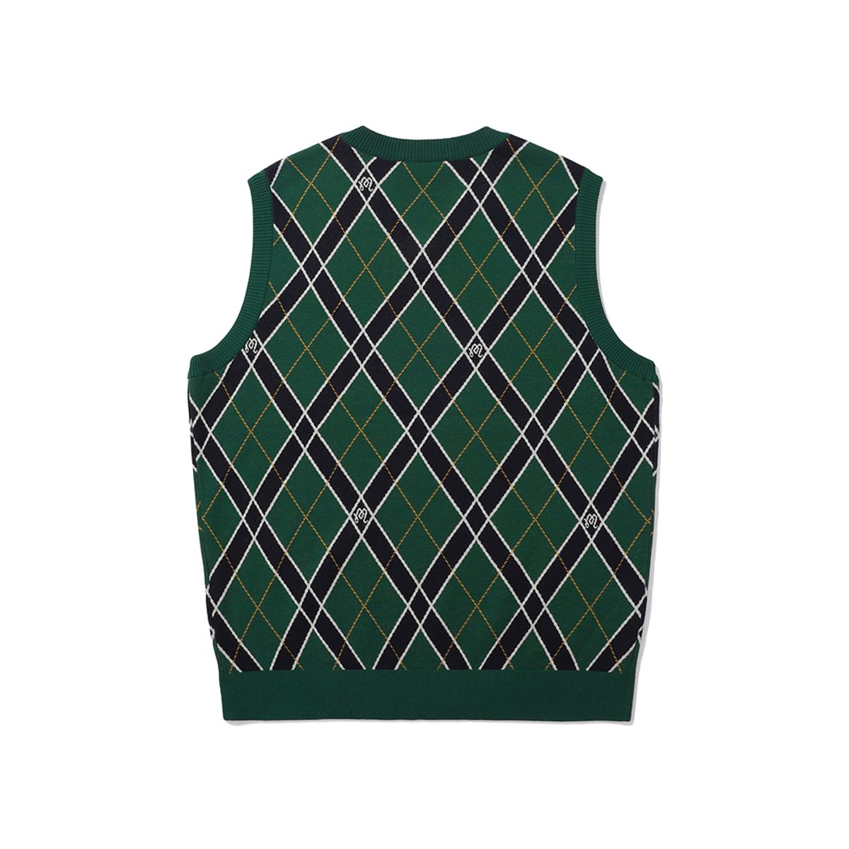 말본 골프(MALBON GOLF) 클래식 패턴 니트 베스트 GREEN (MAN)
