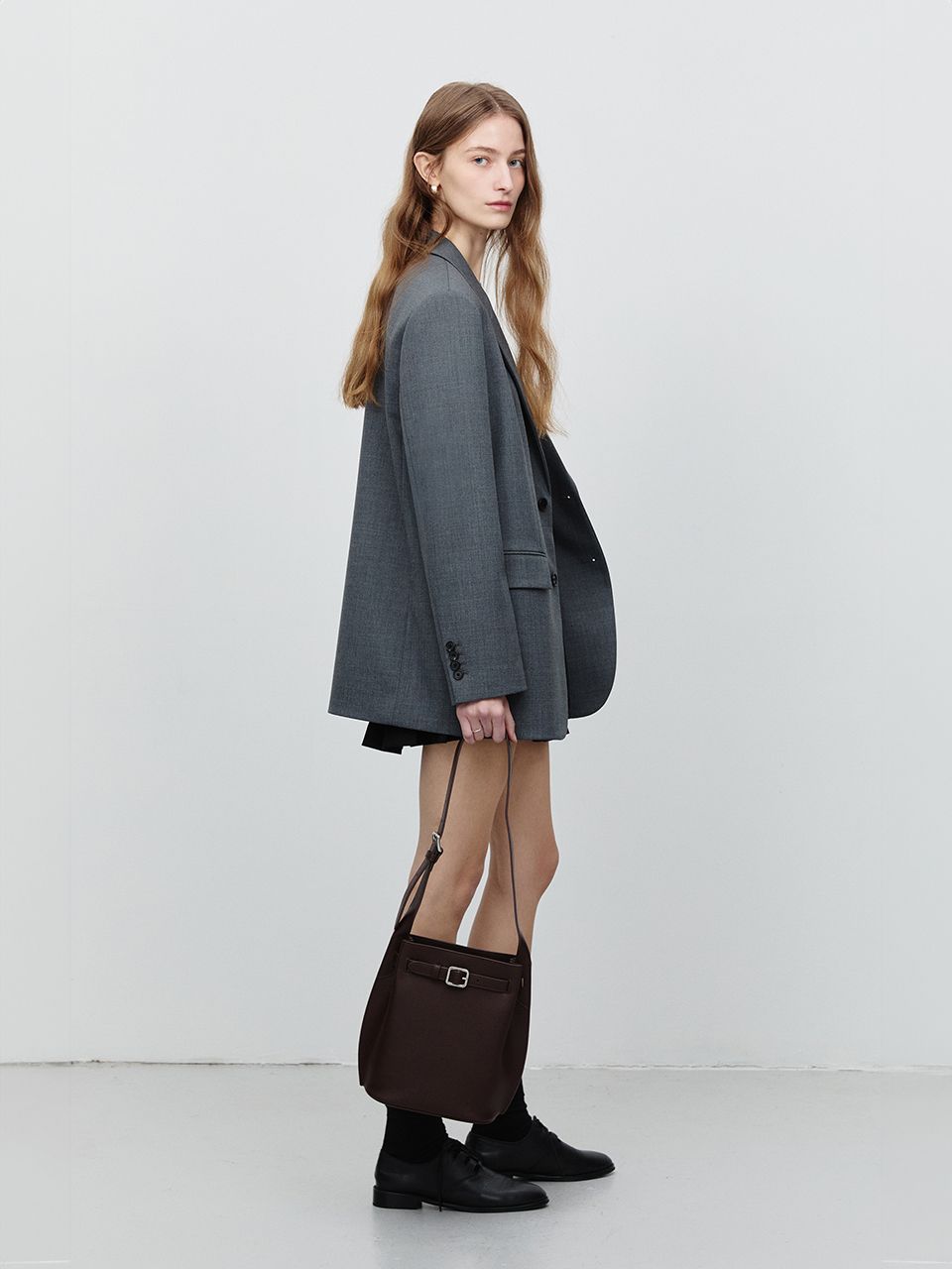 トートバッグ ^Dunst^ BUCKLE SHOULDER BAG BLACK UDBA4F204BK MUSINSA | DUNST FOR WOMEN BUCKLE SHOULDER BAG BLACK_UDBA4F204BK
