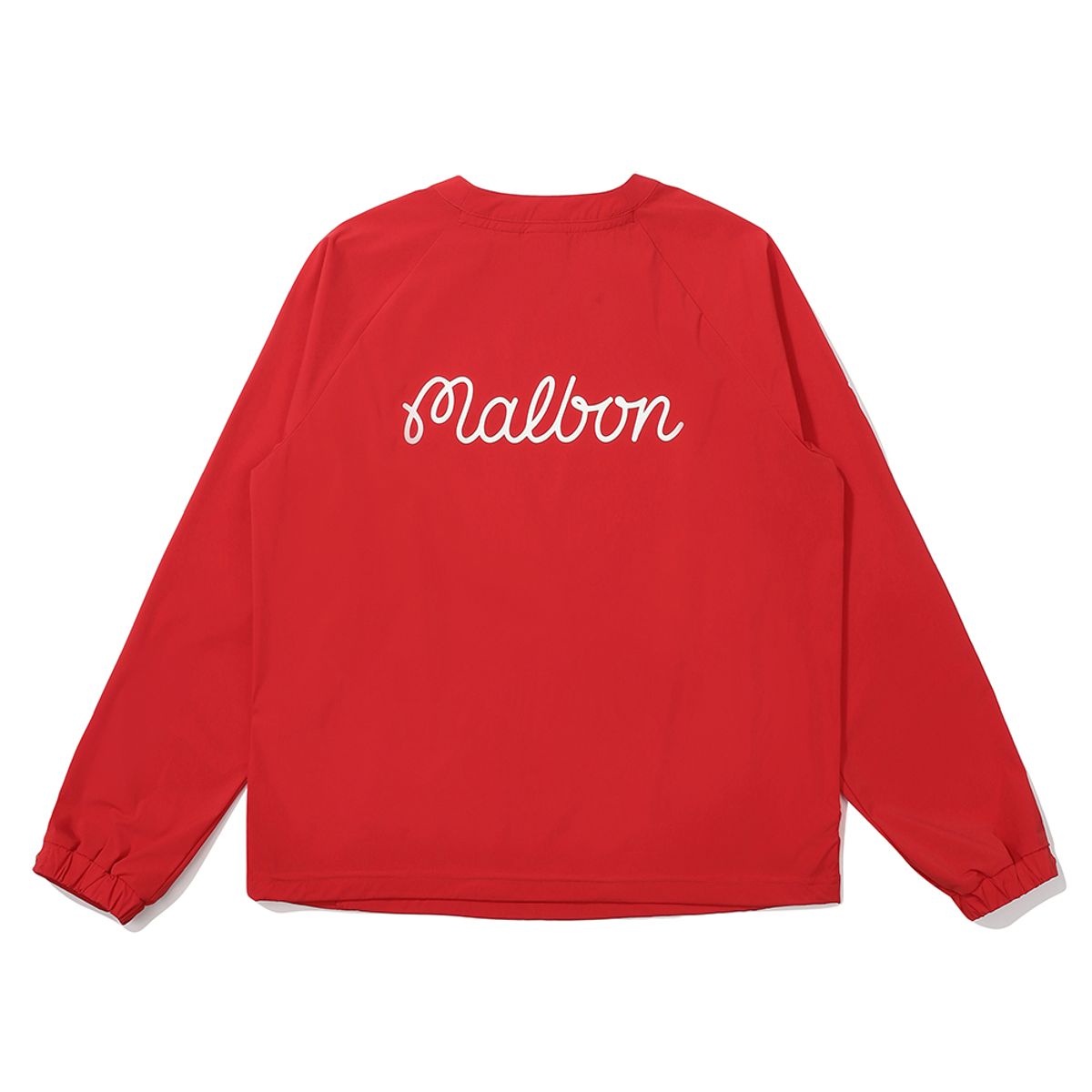 말본 골프(MALBON GOLF) 와펜 포인트 라운드넥 피스테 RED (WOMAN)
