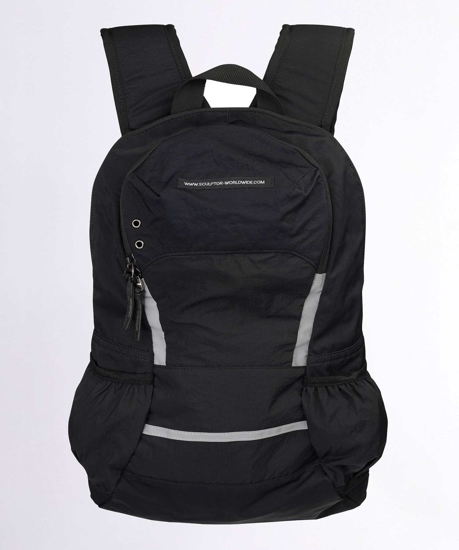 MUSINSA公式 | SCULPTOR Geek Slouchy Backpack Black