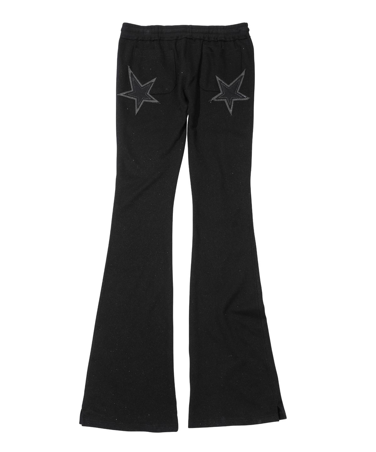 스컬프터(SCULPTOR) Glitter Boots Cut Sweatpants Black