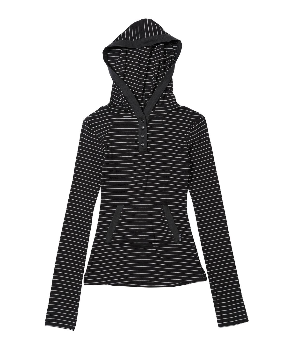 스컬프터(SCULPTOR) Stripe Hoodie Tee Charcoal