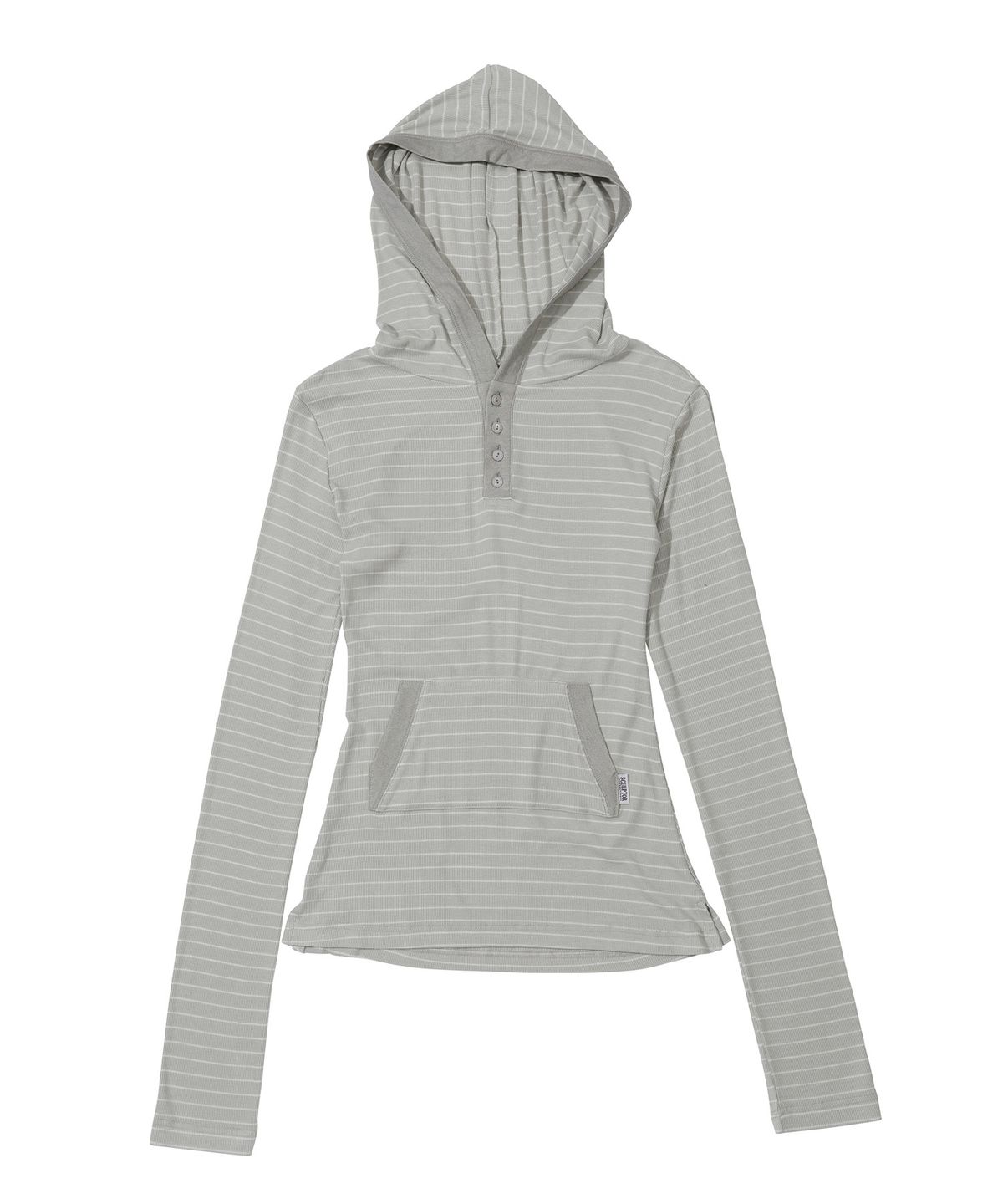 스컬프터(SCULPTOR) Stripe Hoodie Tee Gray