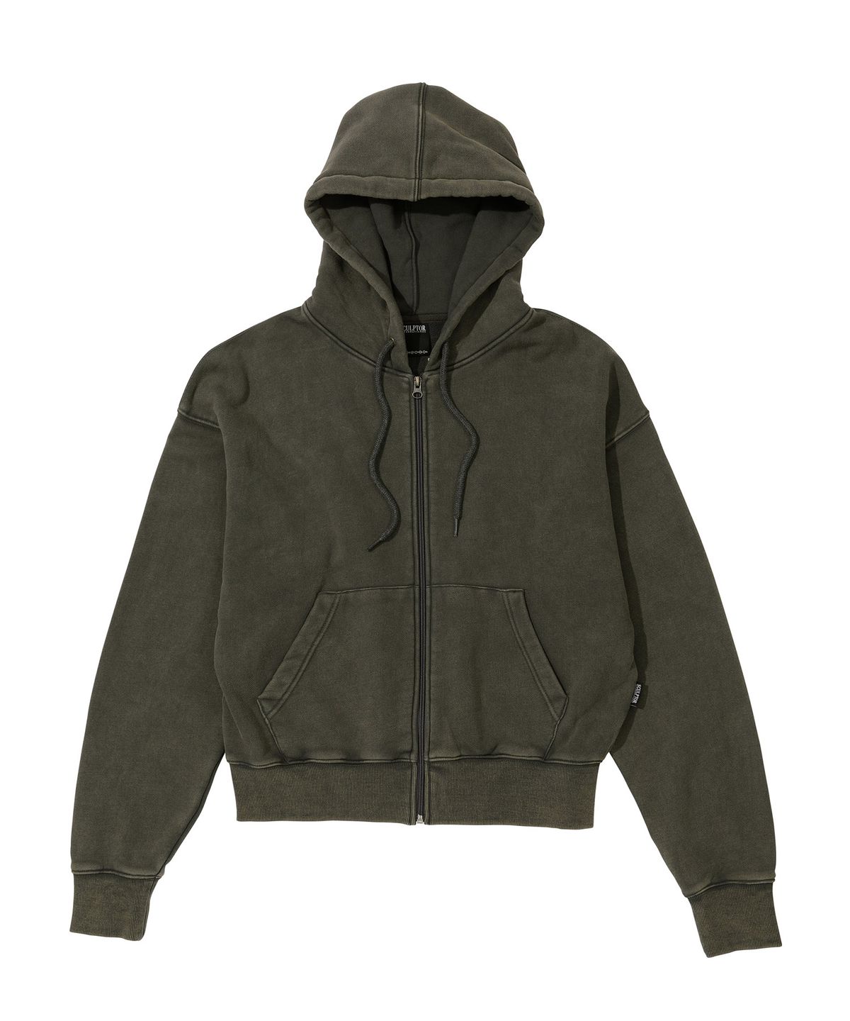 스컬프터(SCULPTOR) Bad Seed Washed Hoodie Zip-Up Charcoal - 사이즈 