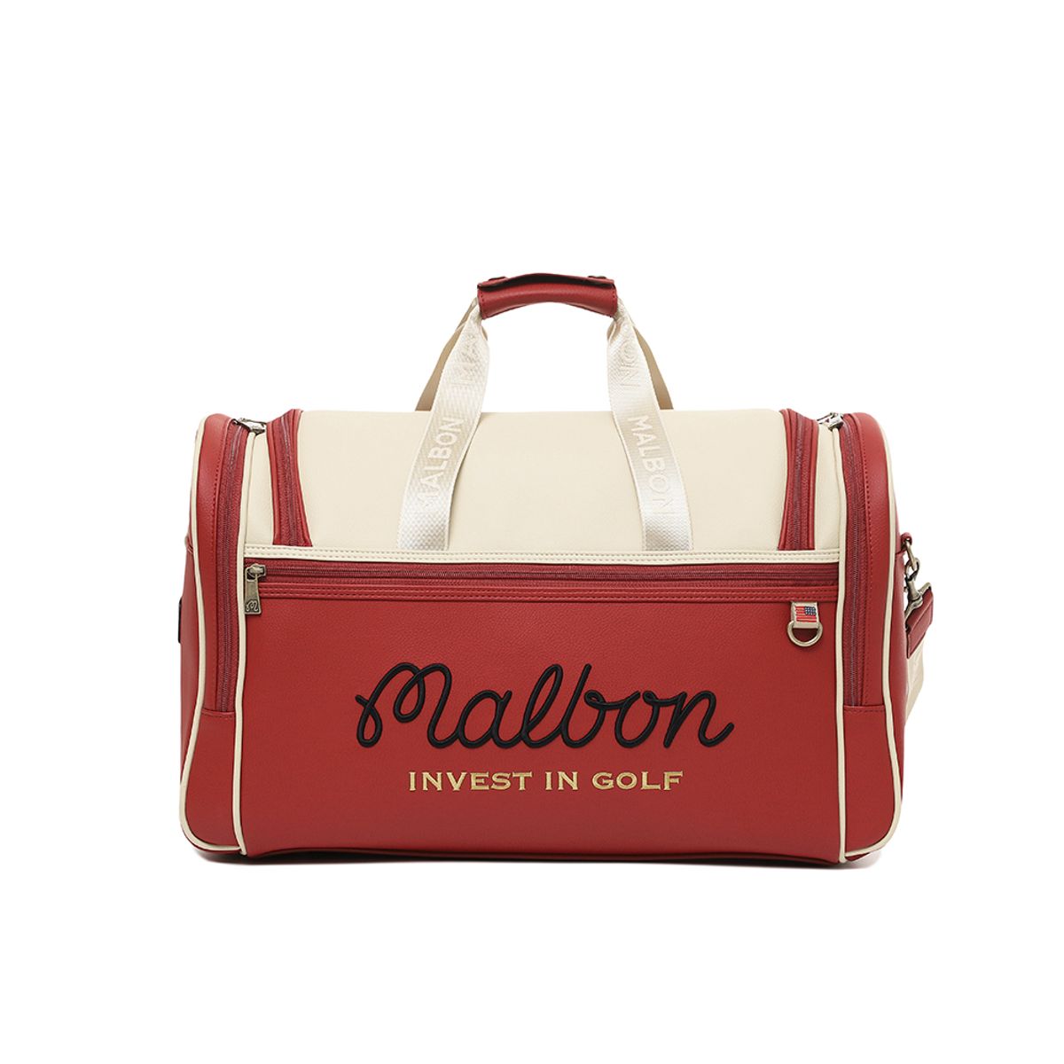 말본 골프(MALBON GOLF) 뉴트로 헤리티지 보스턴백 RED