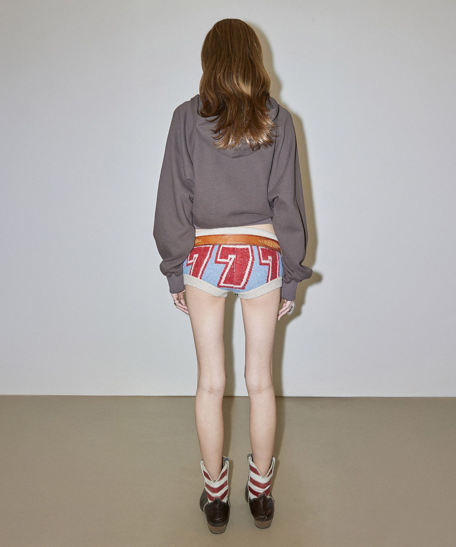 MUSINSA | SCULPTOR Boucle Micro Shorts Number