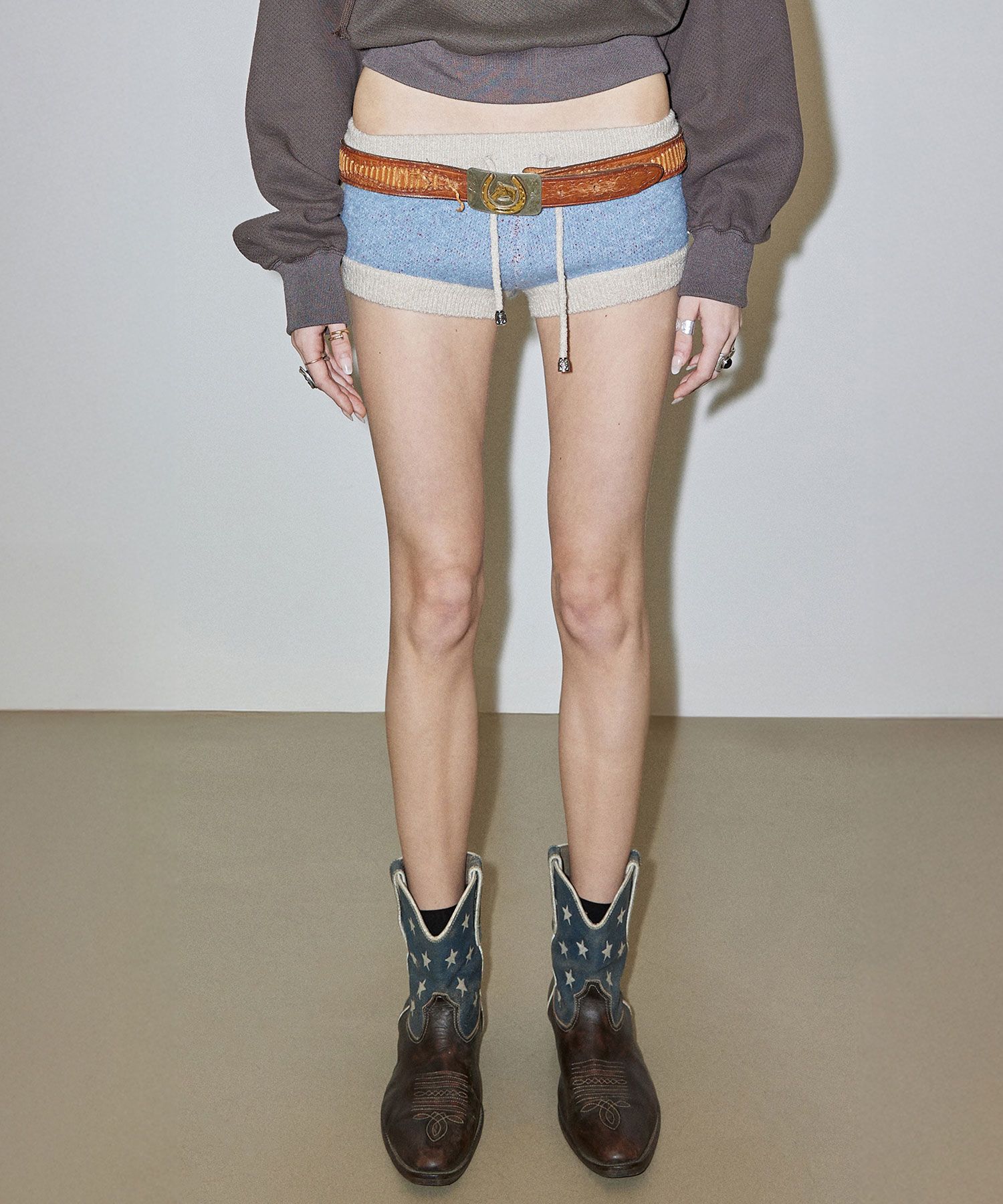 ★SCULPTOR★ Boucle Micro Shorts Number SC24A404BL MUSINSA | SCULPTOR Boucle Micro Shorts Number