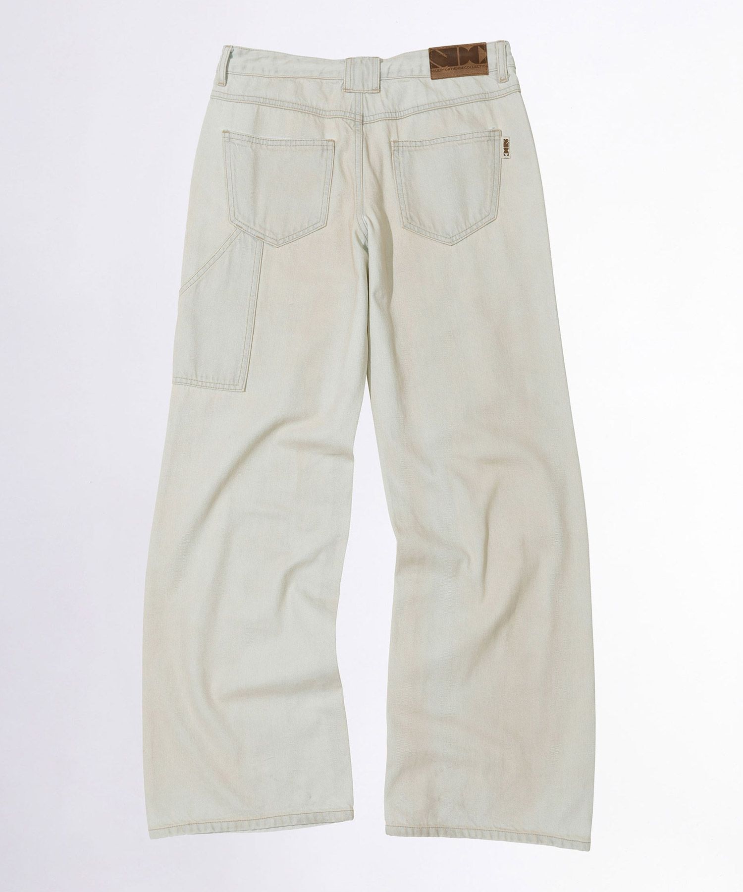MUSINSA | SCULPTOR Rhinestone Lowrise Denim Tinted Wash