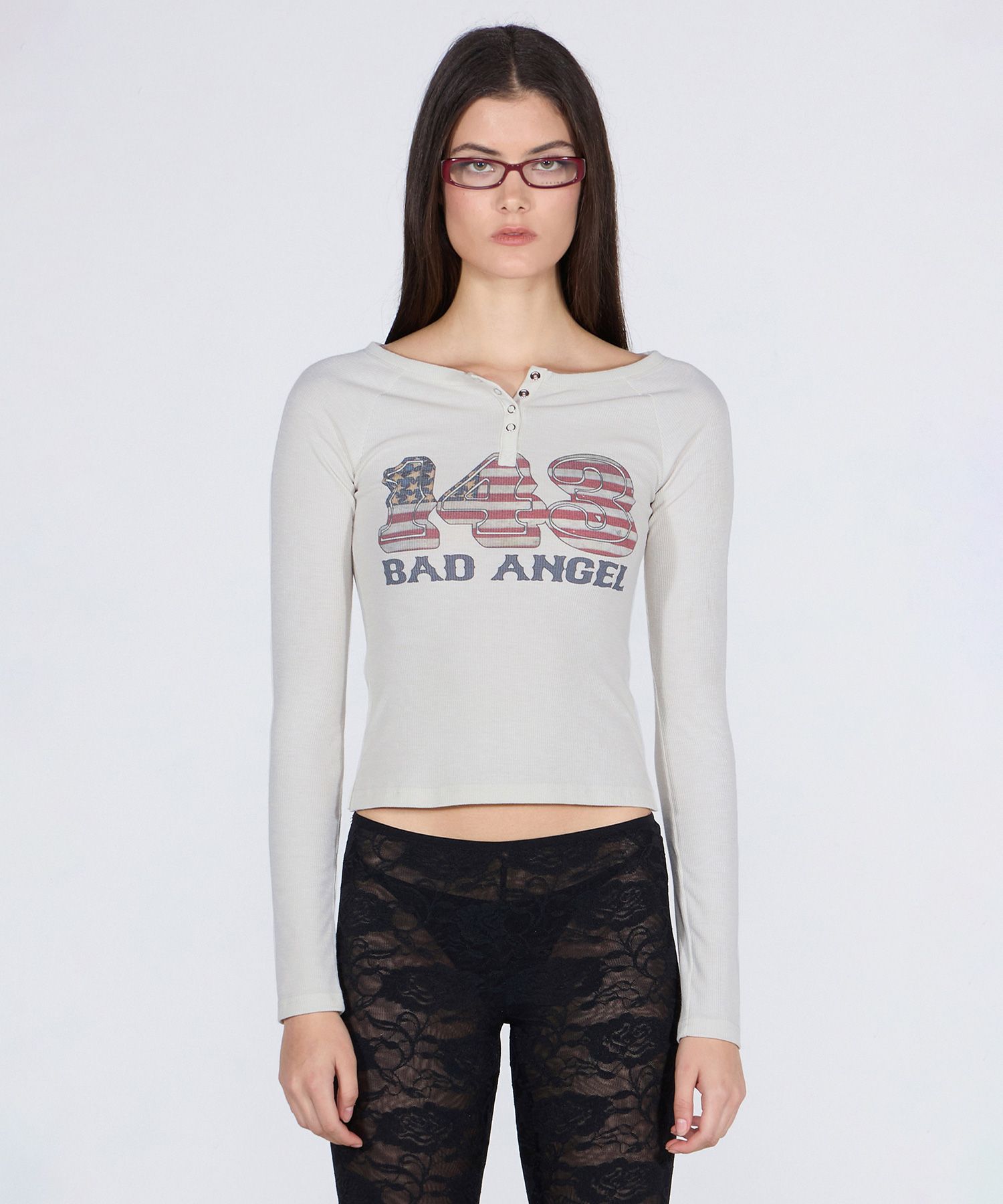MUSINSA | SCULPTOR Flag Raglan T-shirt Raw
