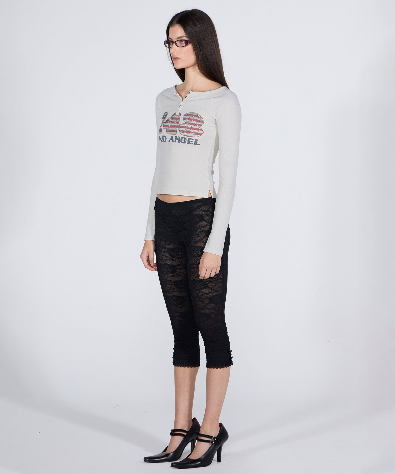 MUSINSA | SCULPTOR Flag Raglan T-shirt Raw
