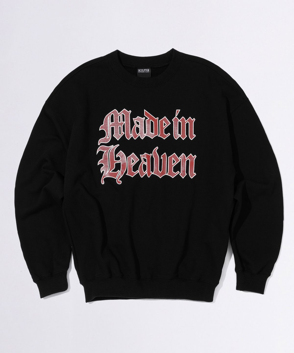 스컬프터(SCULPTOR) Sticky Paint Sweatshirt Black