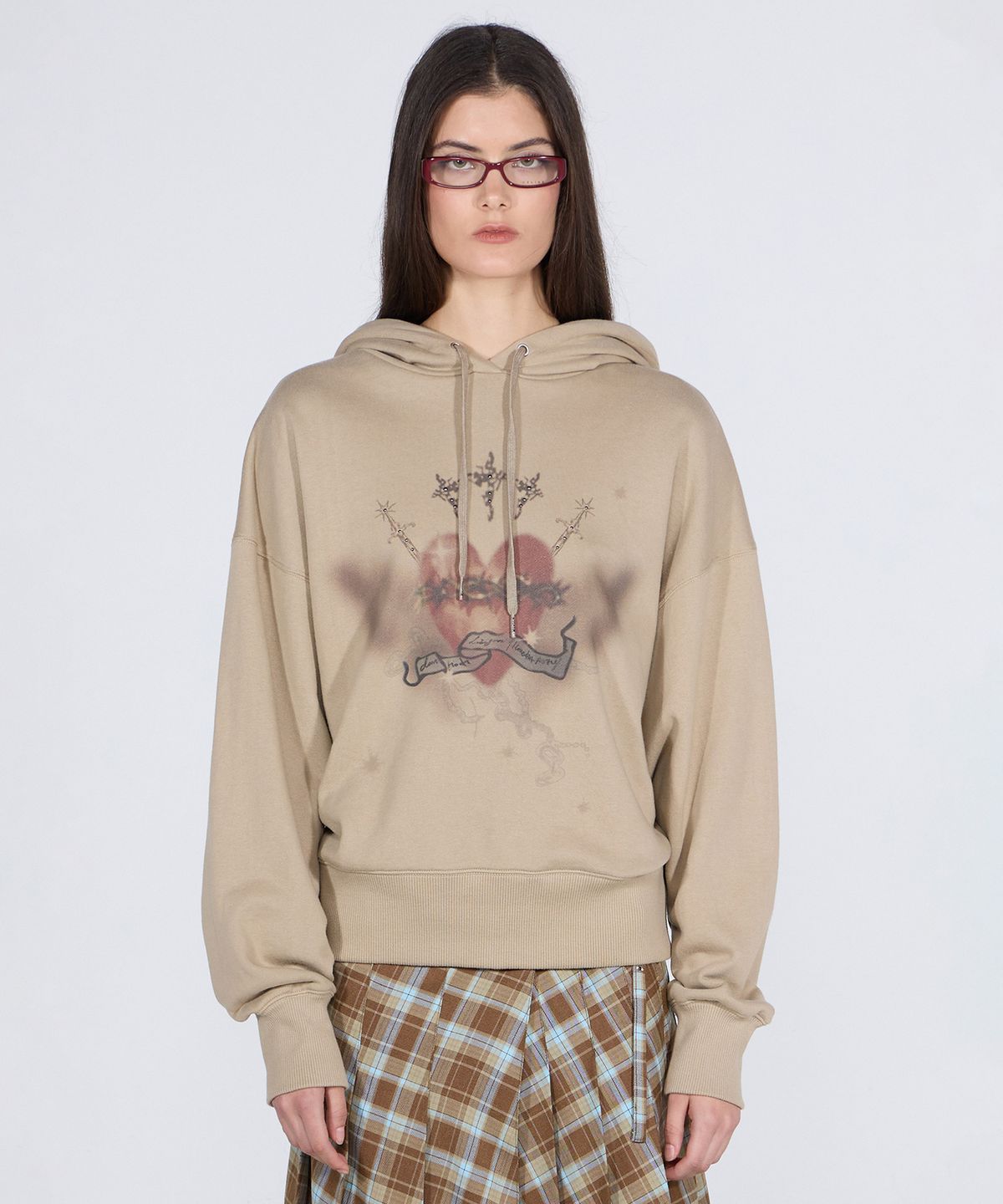 스컬프터(SCULPTOR) Hedonism Tencel Hoodie Taupe